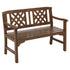 Wooden Garden Bench Chair Outdoor Furniture Décor Patio Deck 2 Seater